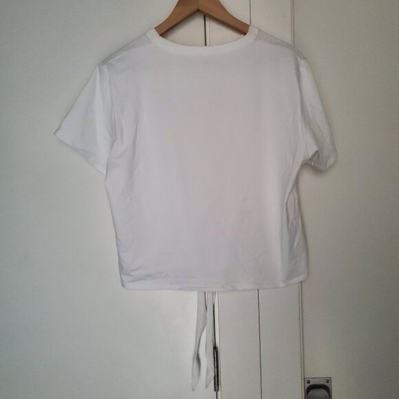 Blackmilk - White Tie Front Tee - Picture 6 of 11